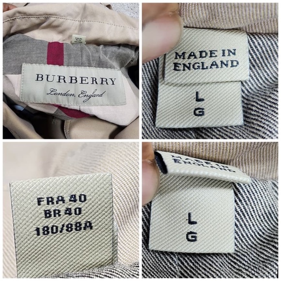 Authentic Burberry Trench Coat Beige Size Large - Picture 3 of 13